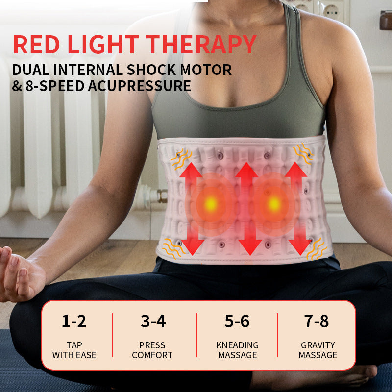 Heated Lumbar Support Belt with Red Light & Massage — Embercore